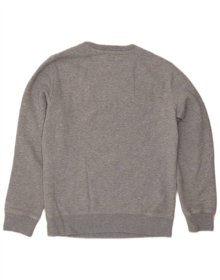 Superdry grafisk sweatshirt til mænd, lille grå bomuld