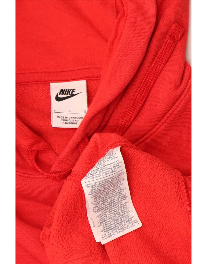 Nike Herre hættetrøje Jumper Large Rød Bomuld