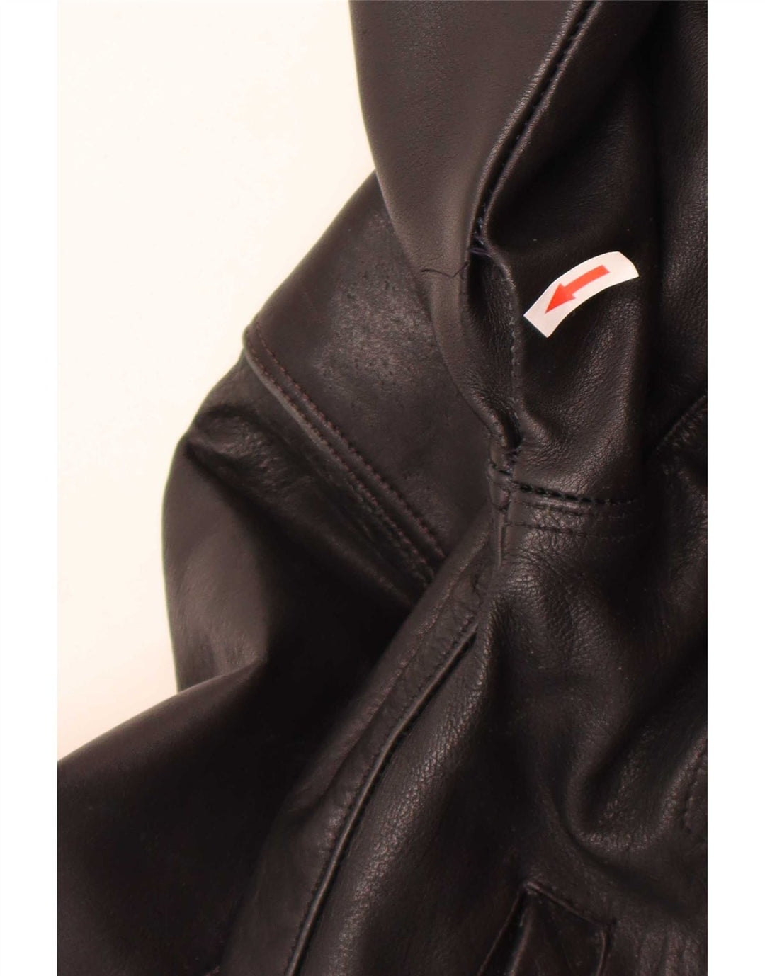 veste en cuir homme vintage UK 38 Noir Moyen