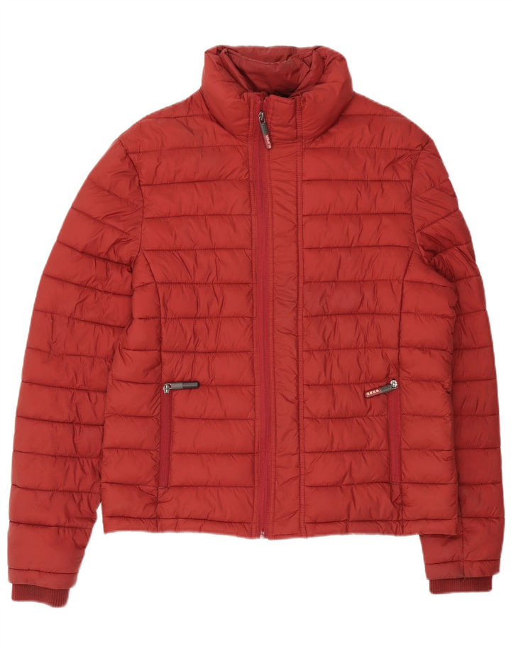 Superdry Polstret Herrejakke UK 40 Stor Burgundy Nylon