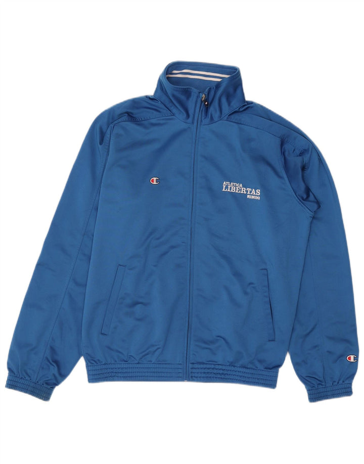 Champion Herren-Trainingsanzugoberteil mit Grafik, Größe S, Blau, Polyester