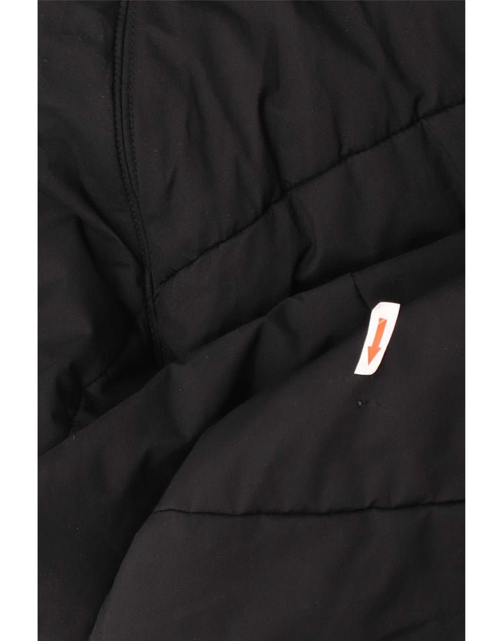 Adidas Womens Hooded Windbreaker Coat UK 16 Large Black Polyester