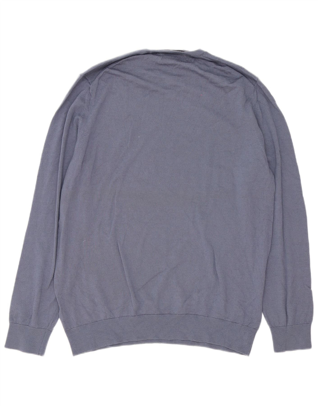 Autograph Mens Crew Neck Jumper Sweater XL Blue Merino Wool