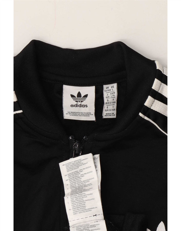 Veste de survêtement Adidas Garçon 13-14 ans Noir Polyester