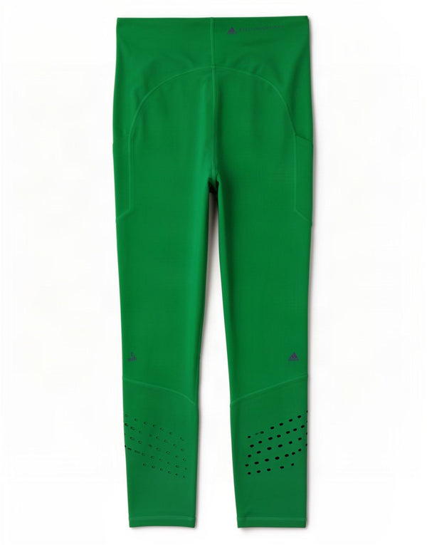 Adidas Damen Crop Graphic Leggings UK 16/18 Large Grün