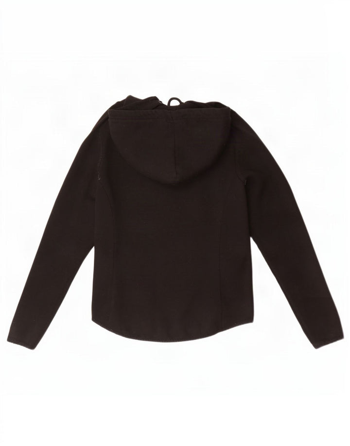 Suéter Superdry feminino com capuz e zíper UK 12 poliéster preto médio