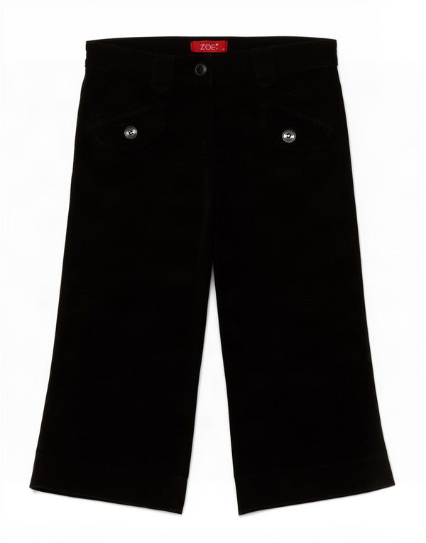 Zoe Womens Bermuda Corduroy Shorts UK 8 Small W28 Black Bomuld