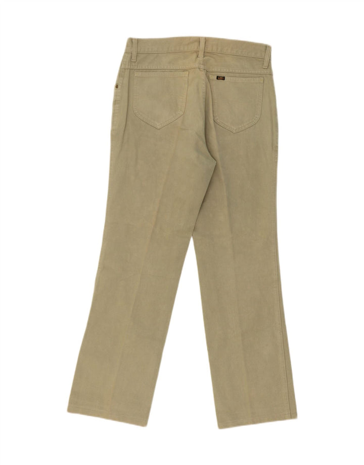 LEE Mens Straight Casual Trousers W32 L30 Khaki Vintage Lee and Second-Hand Lee from Messina Hembry 