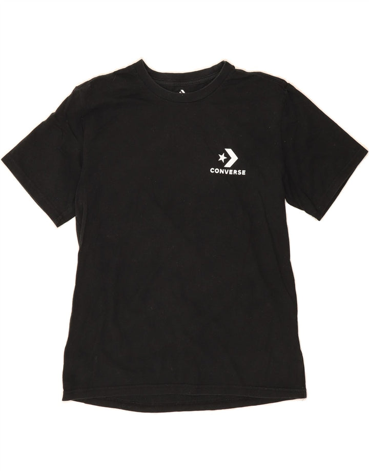 CONVERSE Mens T-Shirt Top Small Black Cotton Vintage Converse and Second-Hand Converse from Messina Hembry 