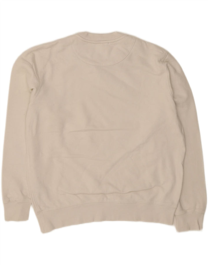 LIU JO Mens Sweatshirt Jumper Large White Cotton Vintage Liu Jo and Second-Hand Liu Jo from Messina Hembry 