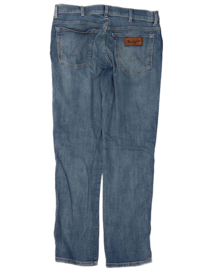 Wrangler Mens Texas Straight Jeans W36 L30 Blue Cotton