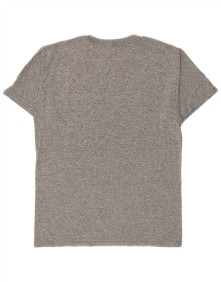 T-shirt grafica da uomo Champion Top piccola in cotone grigio