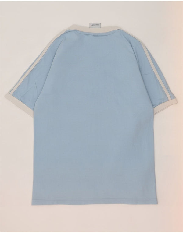 Adidas Mens T-Shirt Top Small Blue Cotton