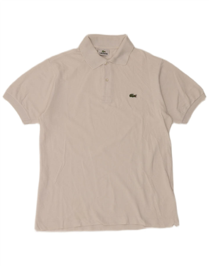 Lacoste Mens Polo Shirt Size 3 Small White Cotton