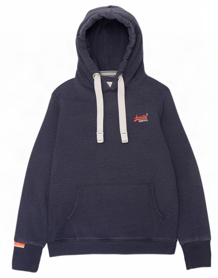 Superdry hættetrøje til mænd Medium marineblå bomuld