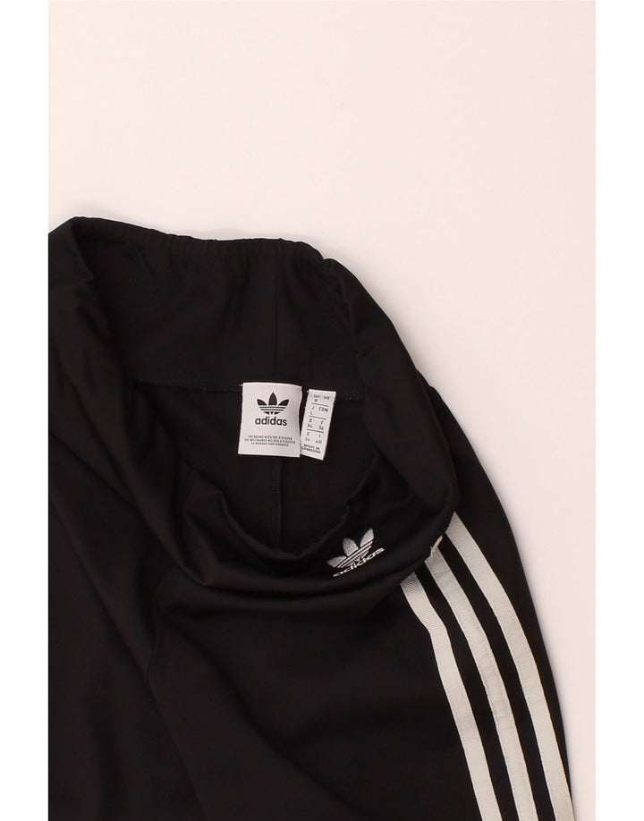 ADIDAS Womens Sport Shorts UK 8 Small  Black Polyester Vintage Adidas and Second-Hand Adidas from Messina Hembry 
