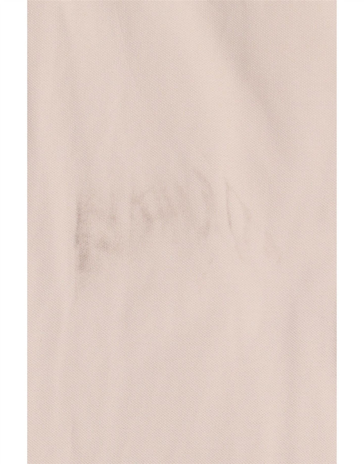Kappa Herren-Langarm-Poloshirt aus mittelweißer Baumwolle