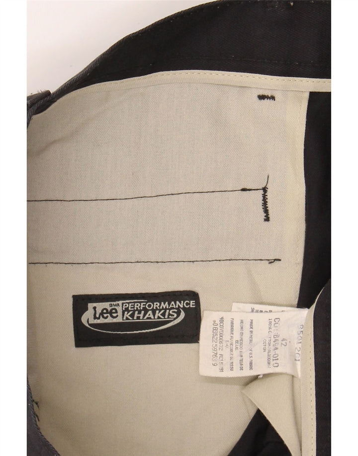 LEE Mens Pegged Chino Shorts W42 2XL Black Cotton Vintage Lee and Second-Hand Lee from Messina Hembry 