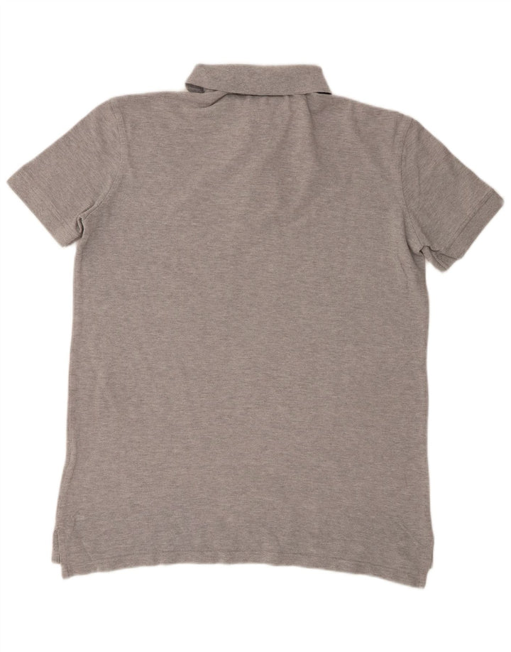 Tommy Hilfiger Mens Polo Shirt Medium Grey Flecked Cotton