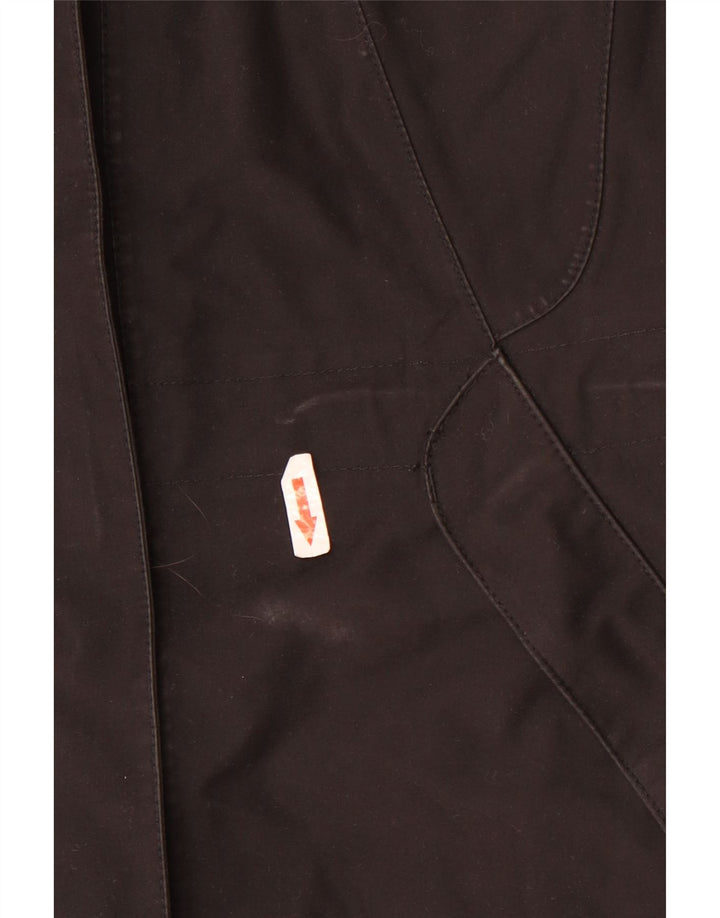 Jack Wolfskin Womens Hooded Windbreaker Coat UK 16 Large Black Polyester
