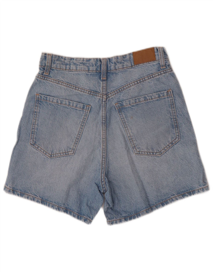 ZARA Womens Denim Shorts EU 36 XS W26 Blue