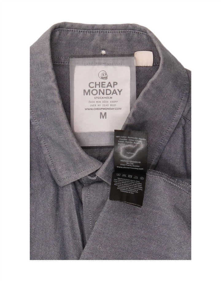 Camicia da uomo Cheap Monday in cotone grigio medio