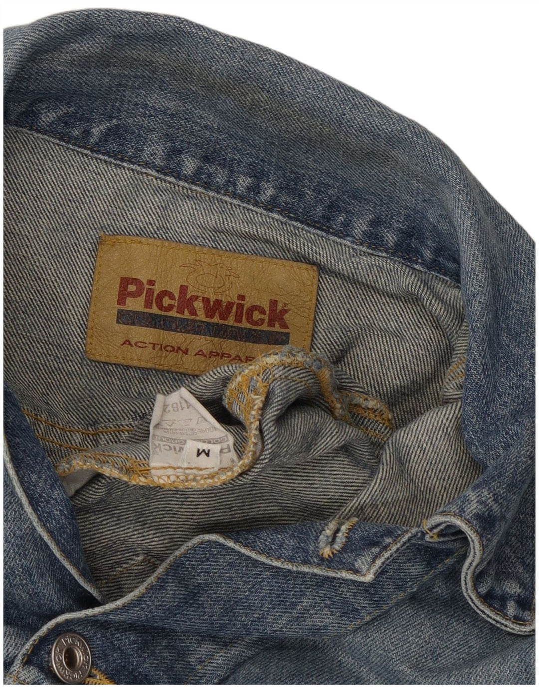 Giacca in denim da uomo Pickwick UK 38 cotone blu medio