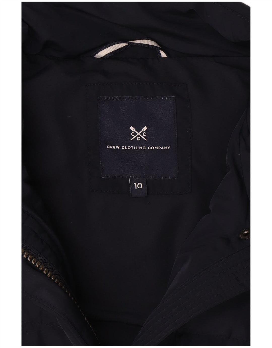 Crew Clothing Womens Oversized Padded Gilet UK 10 Small Navy Blue Polyester