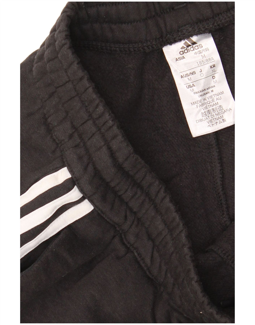 ADIDAS Mens Graphic Tracksuit Trousers Joggers Medium  Black Colourblock