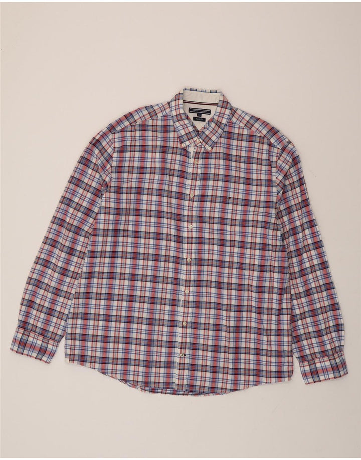 Tommy Hilfiger Herren-Hemd mit normaler Passform, 2XL, mehrfarbig, kariert, Baumwolle