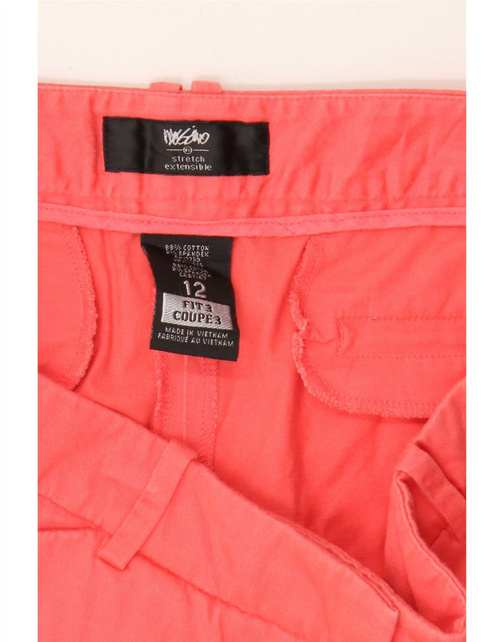 MOSSIMO Womens Stretch Casual Shorts US 12 Large W34 Pink Cotton Vintage Mossimo and Second-Hand Mossimo from Messina Hembry 