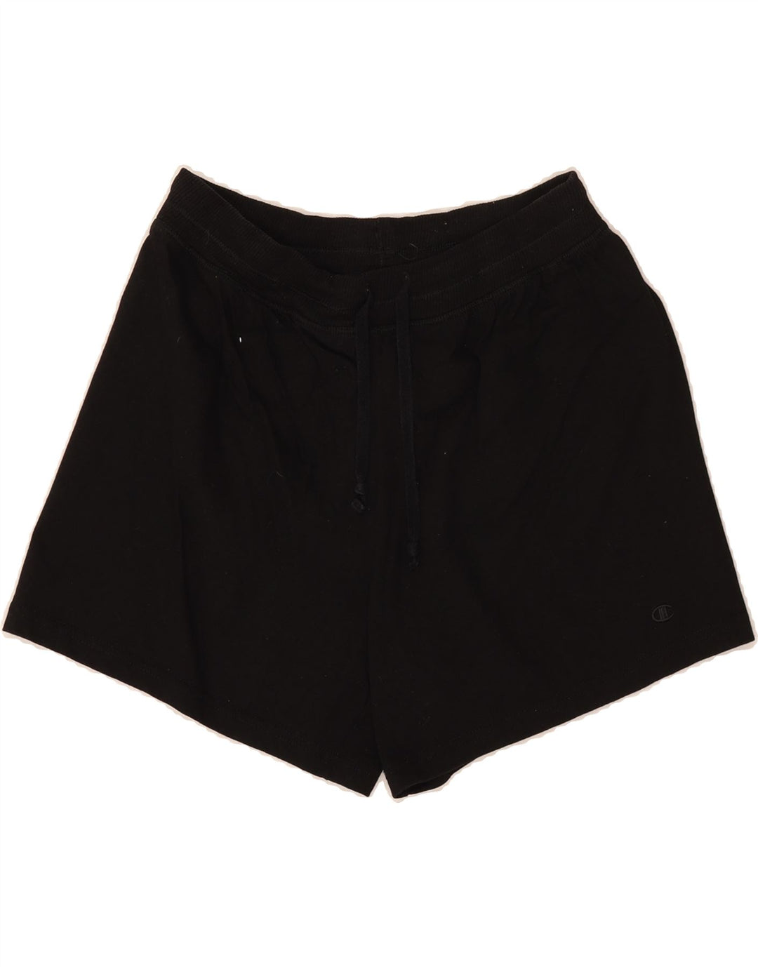 CHAMPION Womens Sport Shorts UK 14 Medium  Black Cotton Vintage Champion and Second-Hand Champion from Messina Hembry 