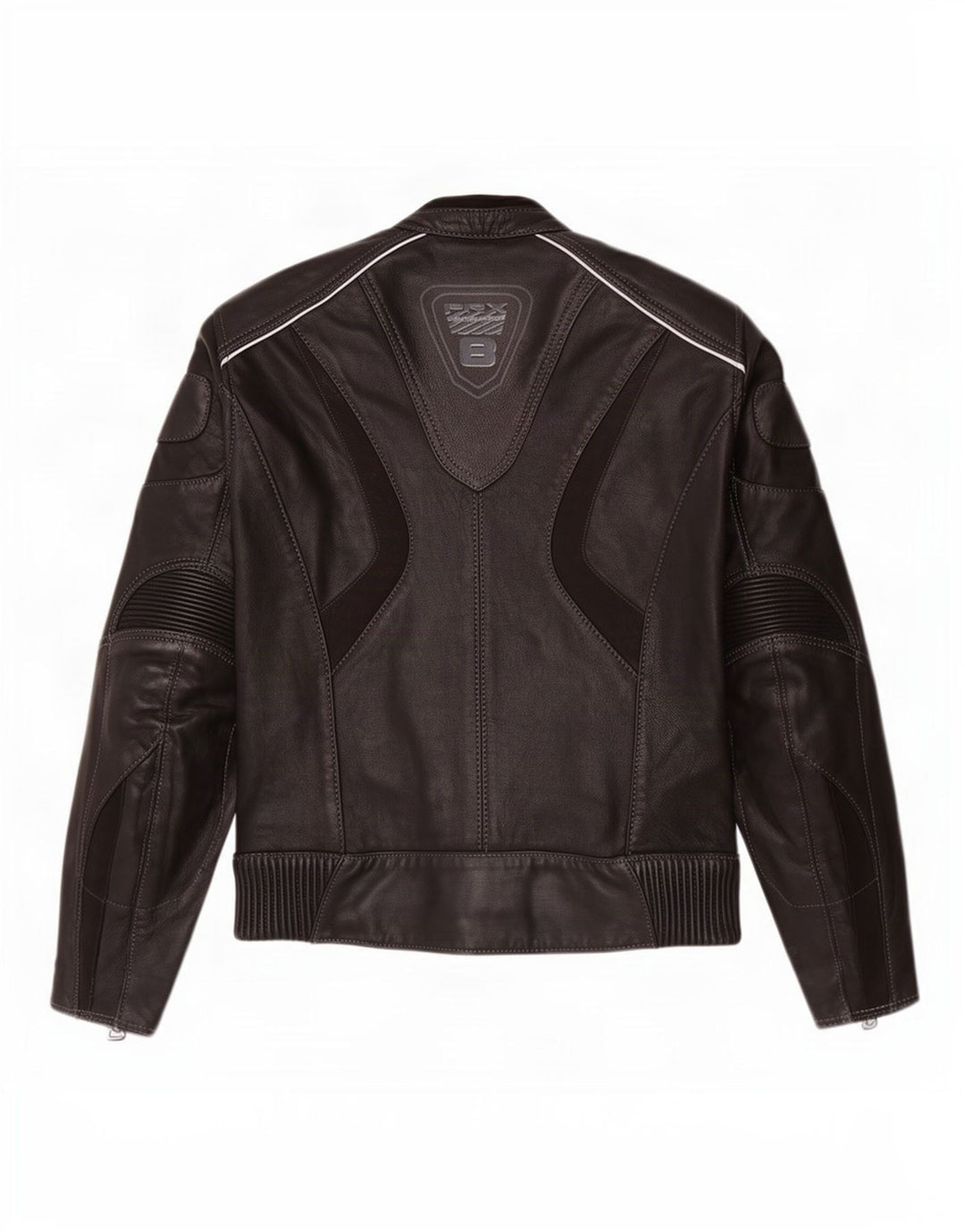 Probiker Chaqueta de cuero gráfica para mujer UK 44 Grande Negro