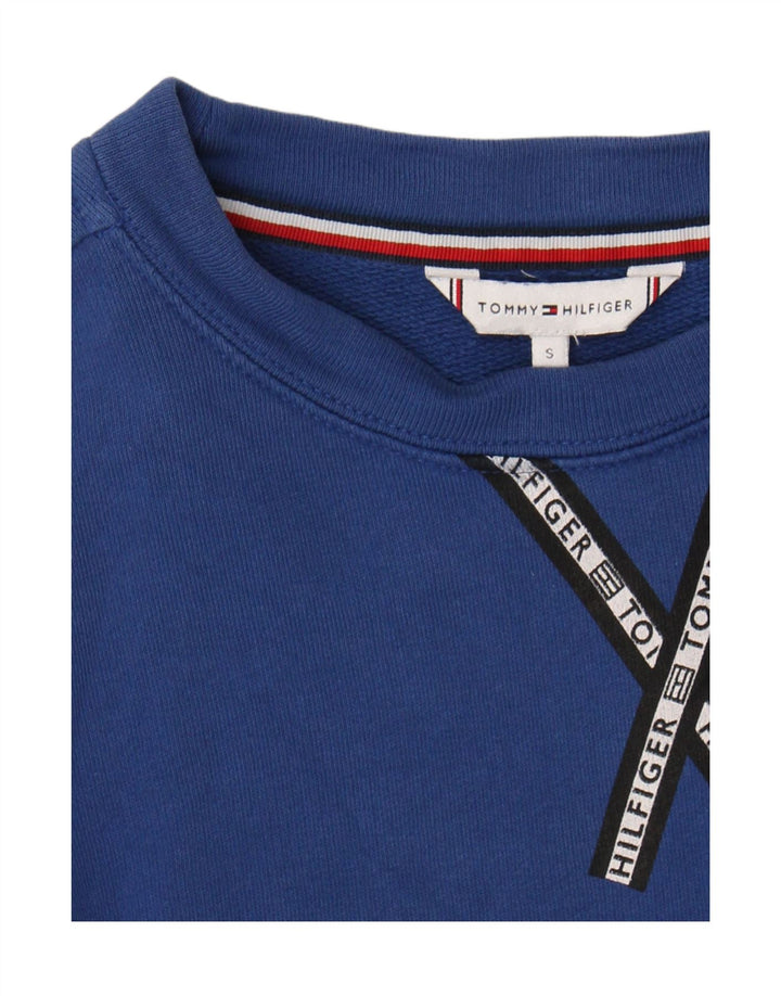 Felpa oversize da donna Tommy Hilfiger Jumper UK 10 Small Blu