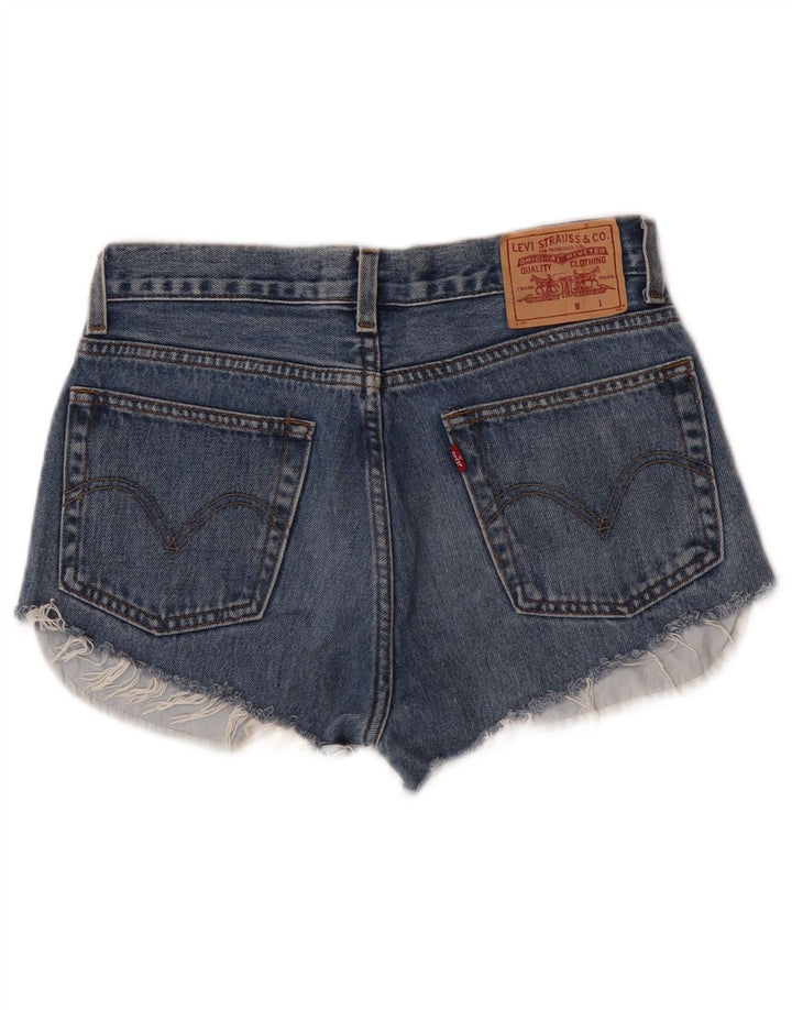 Levi's Womens Denim Slim Fit Hot Pants W32 Large  Blue Cotton