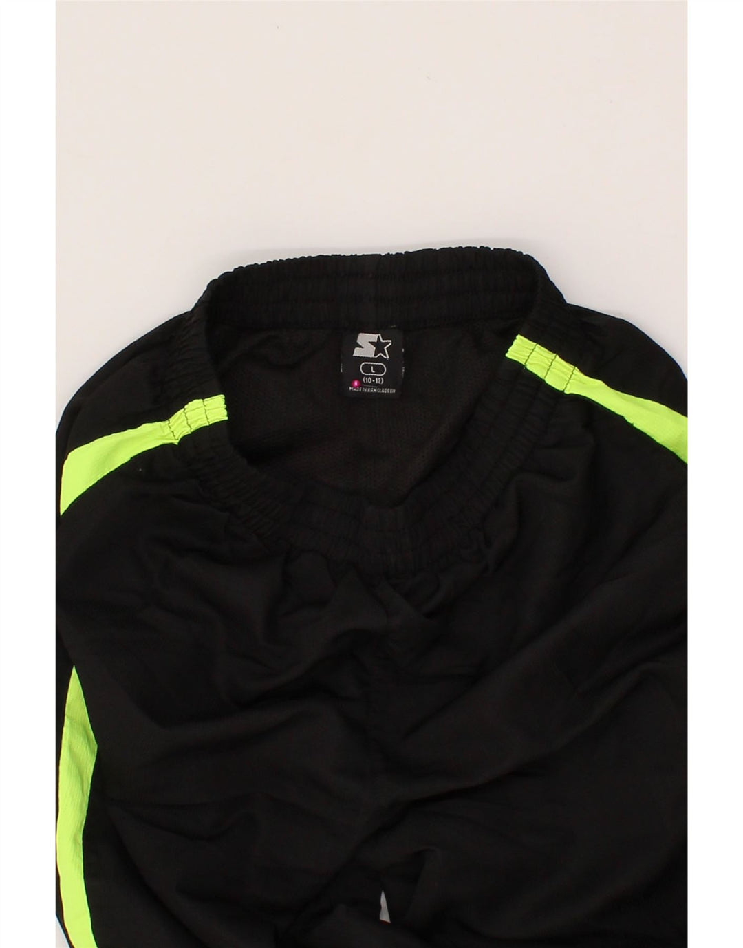 STARTER Boys Tracksuit Trousers 10-11 Years Large Black Colourblock Vintage Starter and Second-Hand Starter from Messina Hembry 