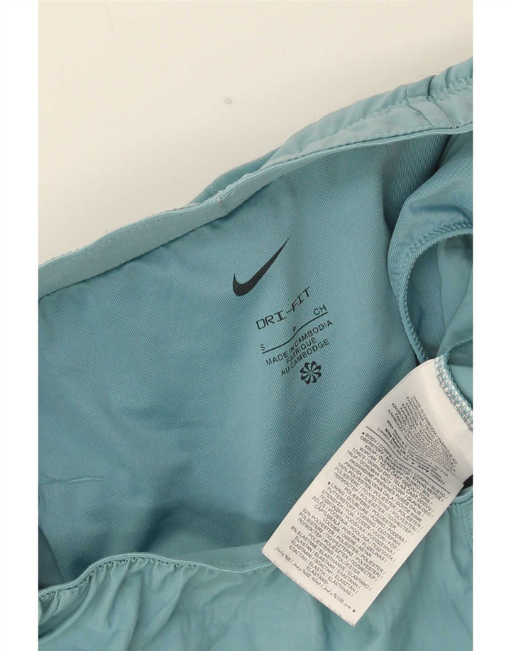 Nike Mens Dri Fit Sport Shorts Pequeno Azul Colorblock Poliéster