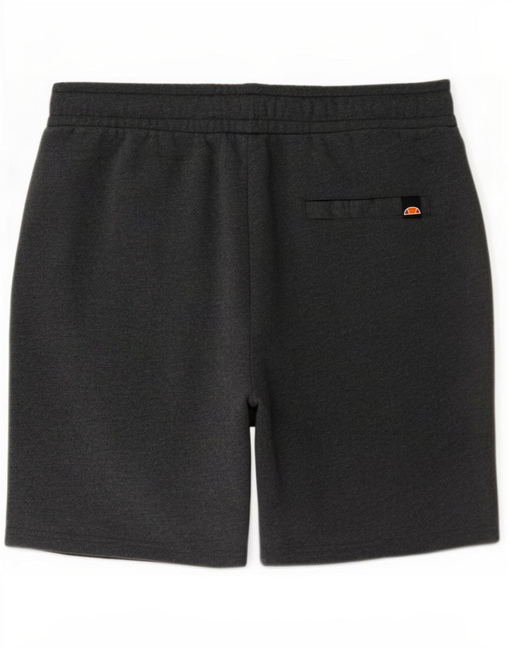 Ellesse Mens Graphic Sport Shorts Medium Grey Cotton