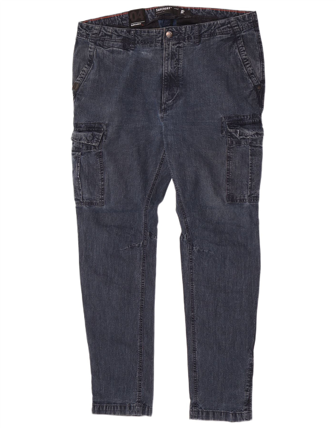 Męskie jeansy Superdry Cargo Slim W36 L32 Niebieskie, bawełniane