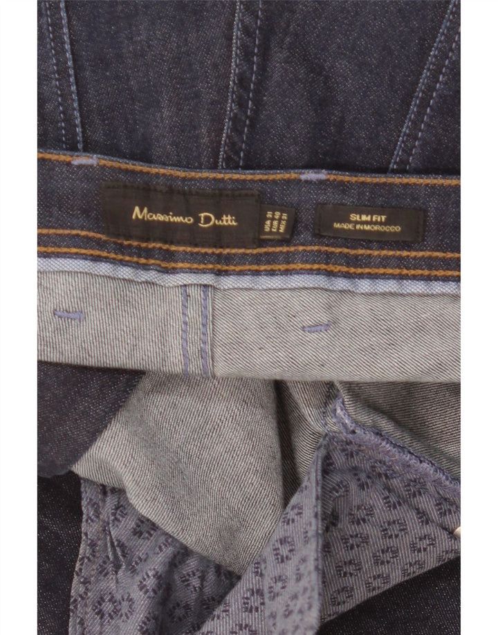 Massimo Dutti Herre Slim Jeans EU 40 Medium W31 L30 Navy Blue