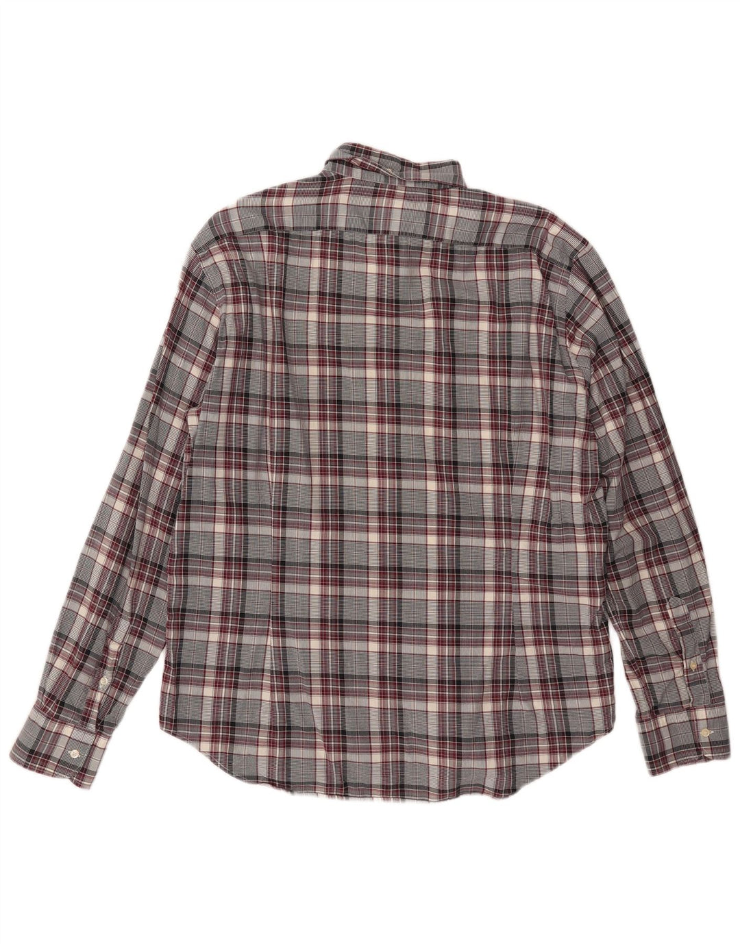 Camicia da uomo Brooksfield taglia 43 grande motivo a quadri grigi