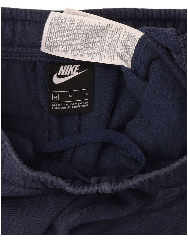Nike Mens Tracksuit Trousers Joggers Medium Navy Blue Cotton