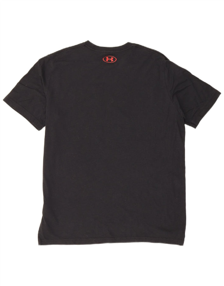 Under Armour Mens Graphic T-Shirt Top Large Black Cotton
