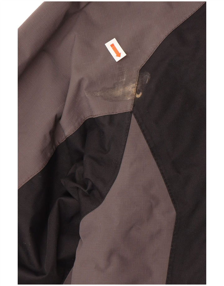 Giacca da sci con cappuccio da uomo Helly Hansen UK 36 Small Grey Colourblock in poliammide