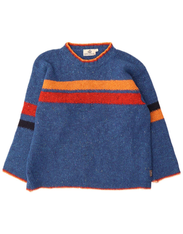 Fisherman Out Of Ireland Maglione girocollo da uomo grande blu