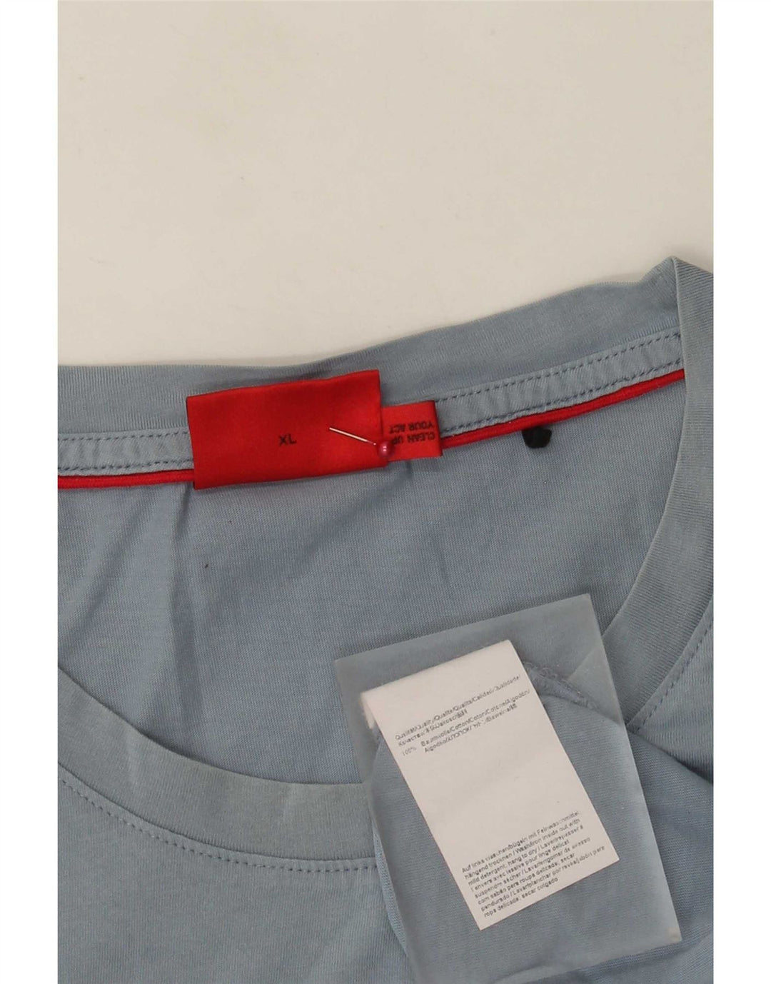 Hugo Boss Herre T-Shirt Top XL Blå Bomuld
