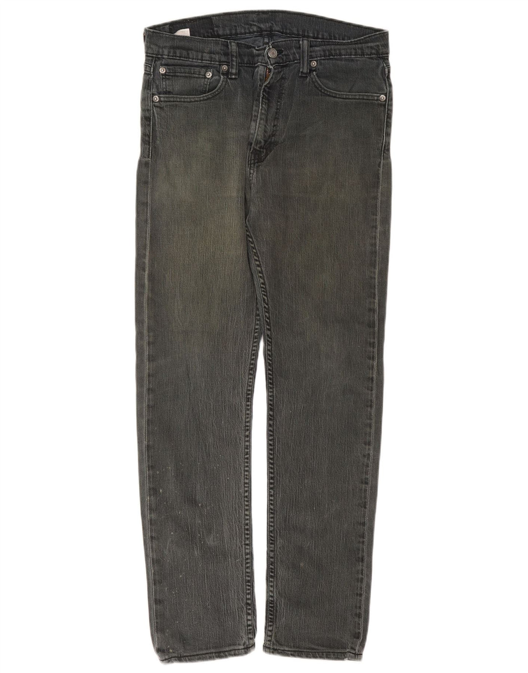 Levi's Womens Straight Jeans W31 L29 Grey Cotton