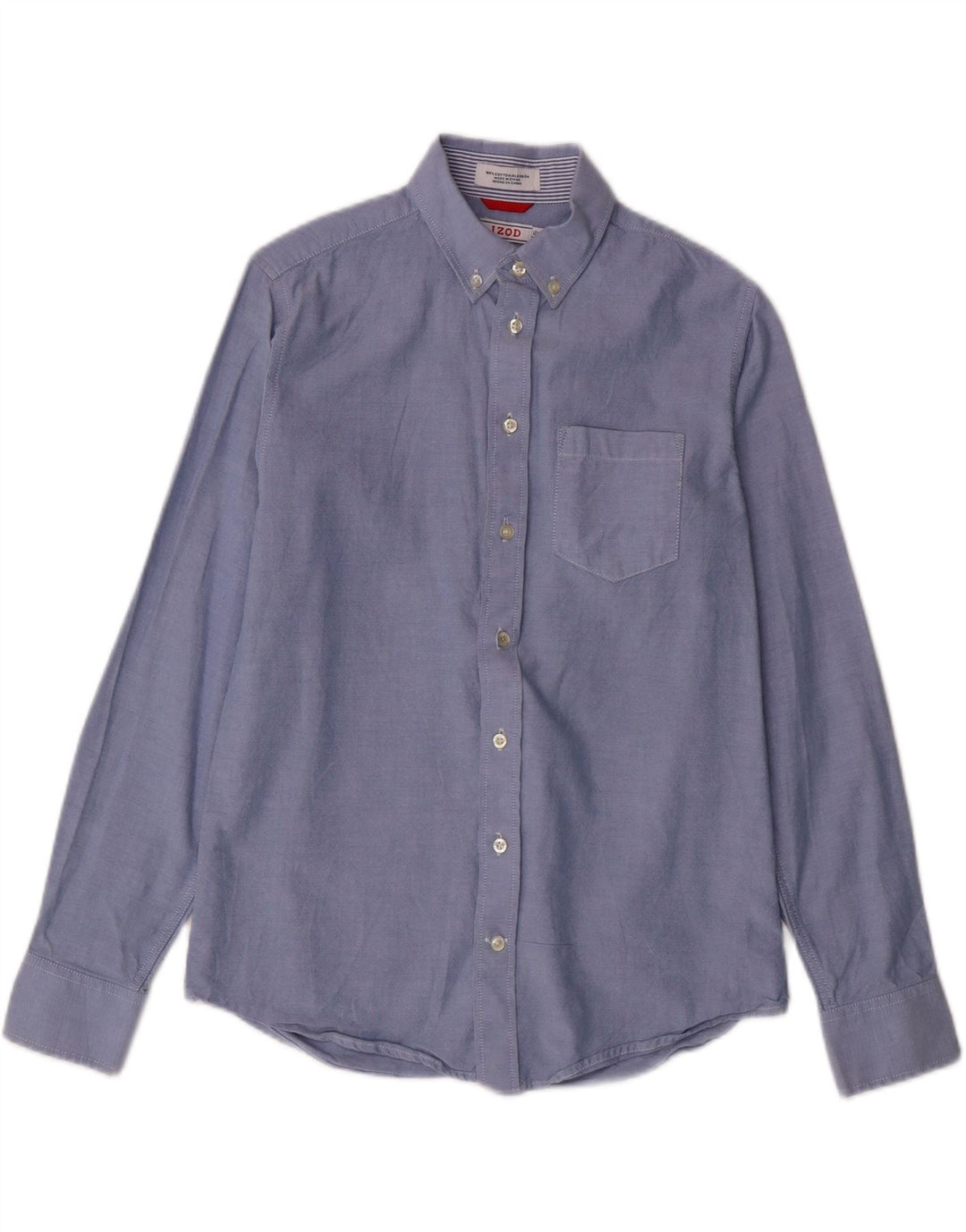 IZOD Boys Shirt 14-15 Years Large Blue Cotton Vintage Izod and Second-Hand Izod from Messina Hembry 