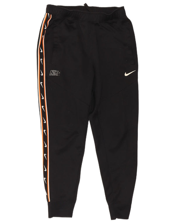 Nike Mens Graphic Tracksuit Trousers Joggers Small Black Polyester