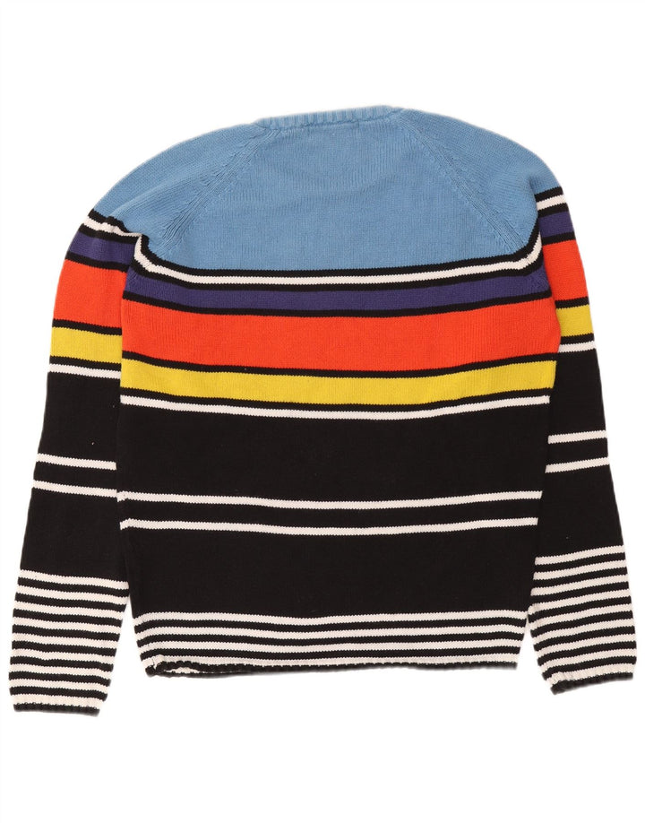Maglione maglione girocollo da uomo Zara a righe grandi multicolori